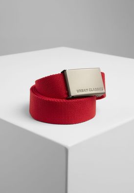 Urban Classics Gürtel Canvas Belts Red