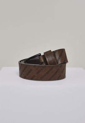 Urban Classics Gürtel Allover Logo Belt Cognacbrown