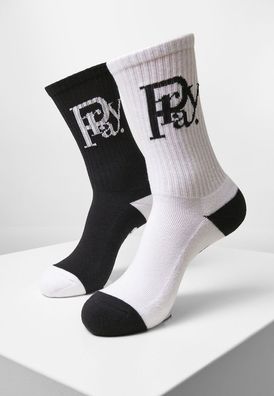 Cayler & Sons Prayor Monogram Socks 2-Pack Black/White