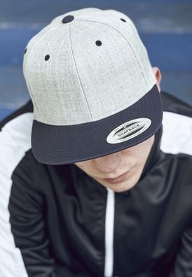 Flexfit Cap Classic Snapback 2-Tone Heather Grey/Navy