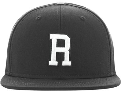 MSTRDS Cap R Letter Snapback Black