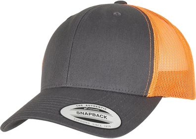 Flexfit Cap Retro Trucker 2-Tone Charcoal/Neon Orange