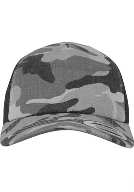 Flexfit Cap Camo Trucker Cap Dark Camouflage/Black