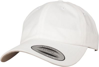 Flexfit Cap Peached Cotton Twill Dad Cap White