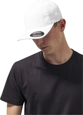 Flexfit Cap Garment Washed Cotton Dad Hat White