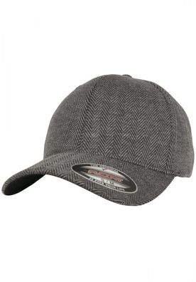 Flexfit Cap Heringbone Melange Flexfit Black/Heather Grey