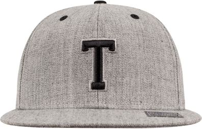 MSTRDS Cap T Letter Snapback Heather Grey