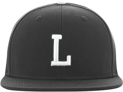 MSTRDS Cap L Letter Snapback Black