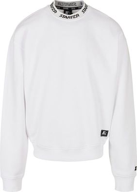 Starter Black Label Jaquard Rib Crewneck White