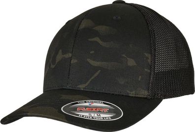 Flexfit Multicam Trucker Mesh Cap Multicam Black