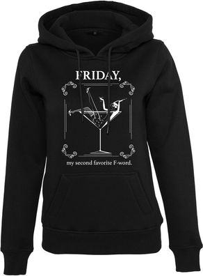 Mister Tee Damen Sweatshirt Ladies F-Word Hoody Black