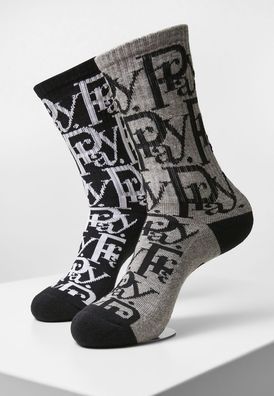 Cayler & Sons Prayor Socks 2-Pack Black/Heathergrey