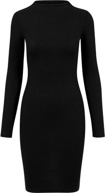 Urban Classics Kleid Ladies Rib Dress Black