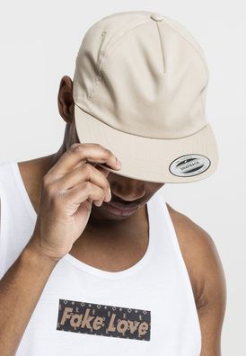 Flexfit Cap Unstructured 5-Panel Snapback Khaki