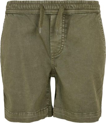 Urban Classics Jungen Boys Strech Twill Joggshorts Olive