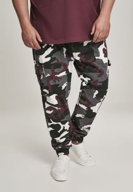 Urban Classics Hose Camo Cargo Jogging Pants 2.0 Wine Camouflage