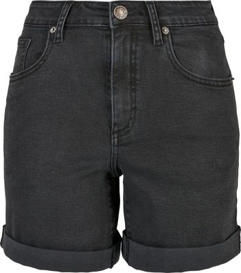 Urban Classics Damen Ladies Organic Stretch Denim 5 Pocket Black Washed