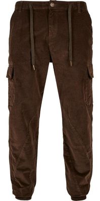 Urban Classics Corduroy Cargo Jogging Pants Darkolive