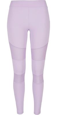 Urban Classics Damen Ladies Tech Mesh Leggings Lilac