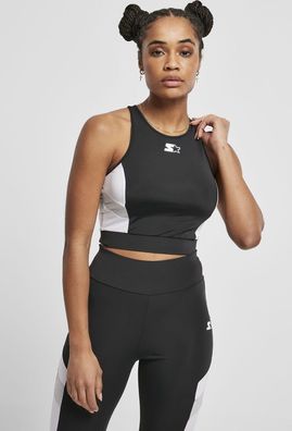 Starter Black Label Damen Unterwäsche Ladies Sports Cropped Top Black/White