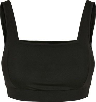 Urban Classics Damen Ladies Recycled Squared Sports Bra Black