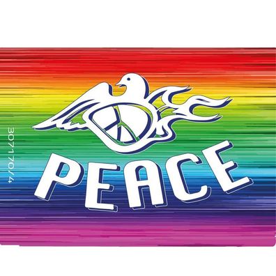 PVC-Aufkleber - Peace - Friedenstaube - Gr. 3,5 x 3,5cm - 307170/4