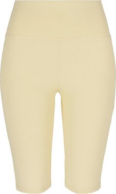 Urban Classics Damen Ladies Organic Stretch Jersey Cycle Shorts Softyellow