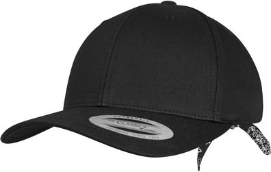 Flexfit Cap Curved Bandana Tie Snapback Black