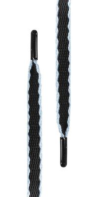 Tubelaces Schnürsenkel Gold Rope Hook Up Pack (Pack of 5 pcs.) Black/Skyblue-130 cm