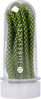 Tubelaces Schnürsenkel Rope Multi Black/Neongreen