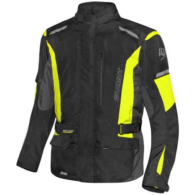 Germot Herren Motorrad Jacke Textiljacke Aron Schwarz/Gelb