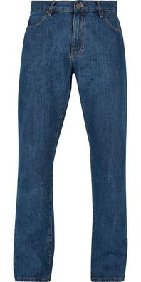 Urban Classics Organic Straight Leg Denim Mid Indigo Washed