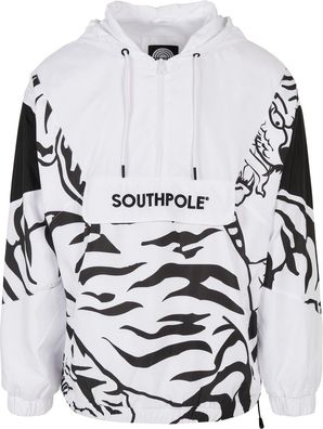 Southpole Tiger Windbreaker White/Black