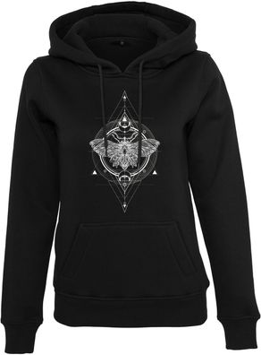 Mister Tee Damen Hoodie Ladies Moth Hoody Black