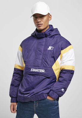 Starter Black Label Jacke Starter Color Block Half Zip Retro Jacket Starter Purple