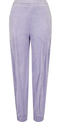 Urban Classics Damen Ladies High Waist Ballon Velvet Sweat Pants Lavender