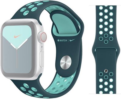 Original Apple Nike Sport Armband S/M 38/40/41mm MXQX2ZM/A Midnight Turquoise/Auro