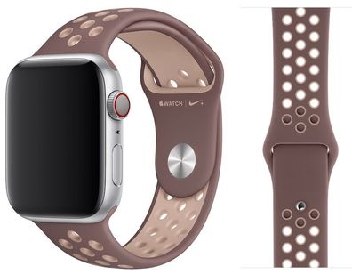 Original Apple Nike Sport Armband M/L 42/44/45mm MTP22ZM/A Smokey Mauve/Particle