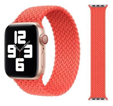 Original Apple Braided Solo Loop Armband 38/40/41mm Größe 9 Electric Orange