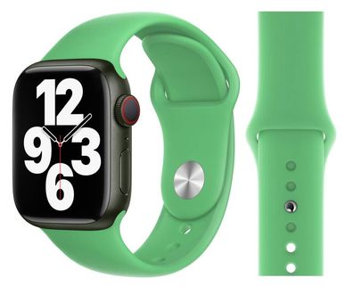 Original Apple Sport Armband S/M + M/L 38/40/41mm MN2C3ZM/A Bright Green Sehr Gut