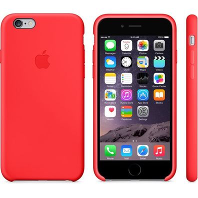 Original Apple iPhone 6 / 6S Silikon Case MGQH2ZM/A (Product) Red Neu OVP