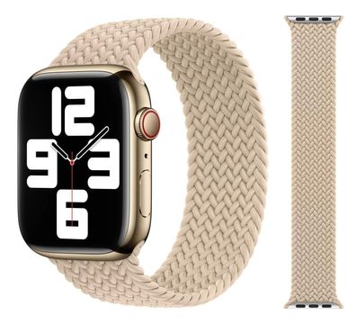 Original Apple Braided Solo Loop Armband 38/40/41mm Größe 9 Beige