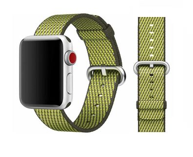 Original Apple Woven Nylon Armband 38/40/41mm MQVF2ZM/A Dark Olive Check