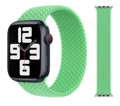 Original Apple Braided Solo Loop Armband 42/44/45mm Größe 10 Bright Green