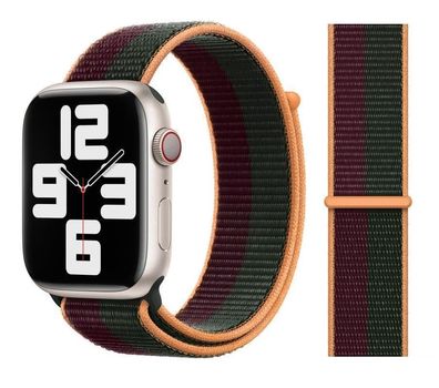Original Apple Sport Loop Armband 38/40/41mm ML2R3ZM/A Dark Cherry/Forest Green