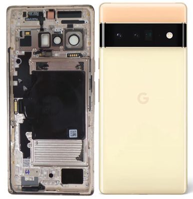 Original Google Pixel 6 Pro Gehäuse Akkudeckel Backcover Sorta Sunny Gut