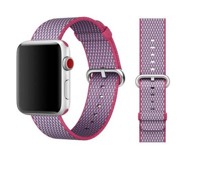 Original Apple Woven Nylon Armband 38/40/41mm MQVD2ZM/A Berry Check