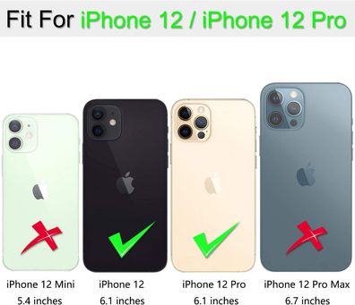 Apple iPhone 12 / 12 Pro (6,1) 9D Anti Shock Displayschutz Keramikfolie Vollschutz