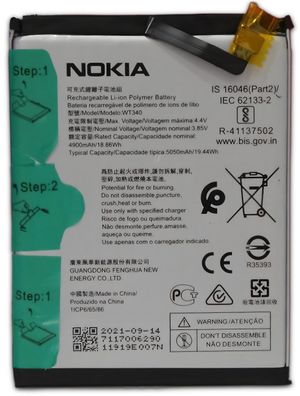 Original Nokia WT340 Akku Accu Batterie Für Nokia G10 G20 TA-1338