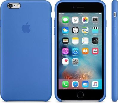 Original Apple iPhone 6 Plus / 6S Plus Silikon Case MM6E2ZM/A Royal Blue